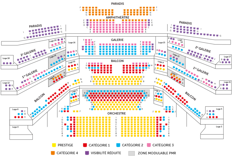 Tarifs et plans de salle - Opéra du Capitole